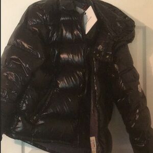 Moncler Shiny Black Down Jacket